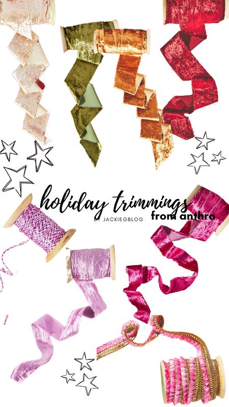Holiday ribbon is back at anthro! 

#LTKSeasonal #LTKhome #LTKHoliday