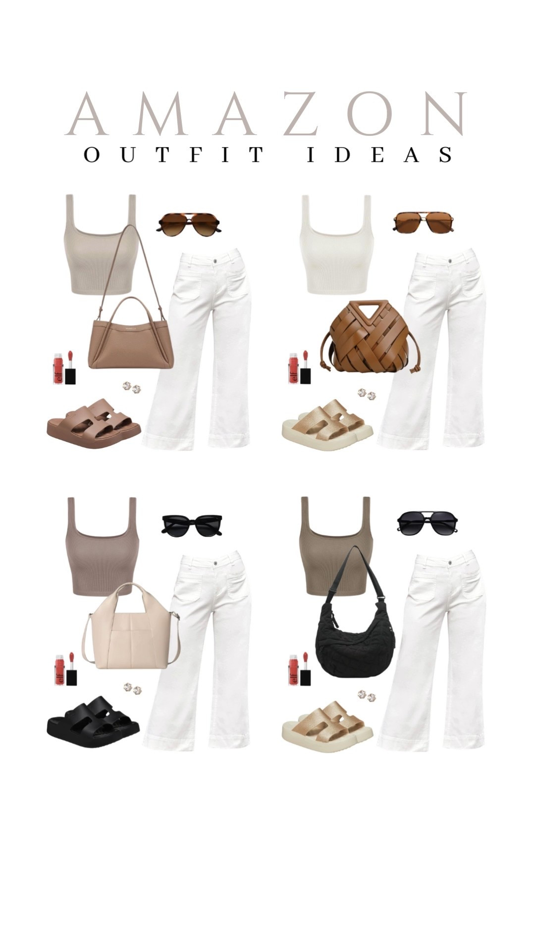 Grab this square neck tank with a white wide leg jeans, then add these platform sandals, a cute purse, stud earrings, and stylish sunglasses!
crocs sandals, leather tote bag, elf lip oil, outfit idea, viral style, casual outfit idea, running errands, summer fashion, comfy sandals, trendy look, capsule wardrobe, amazon finds, affordable style

#LTKU #LTKSeasonal #LTKStyleTip