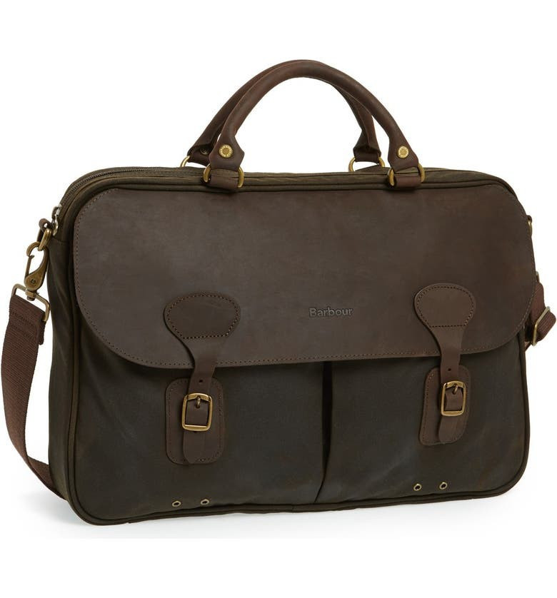 Barbour Waxed Canvas Briefcase | Nordstrom | Nordstrom