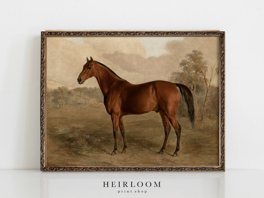 Equestrian Painting Print | Horse Canvas ART PRINTS Vintage | MAILED Prints | Thoroughbred | Etsy (CAD)