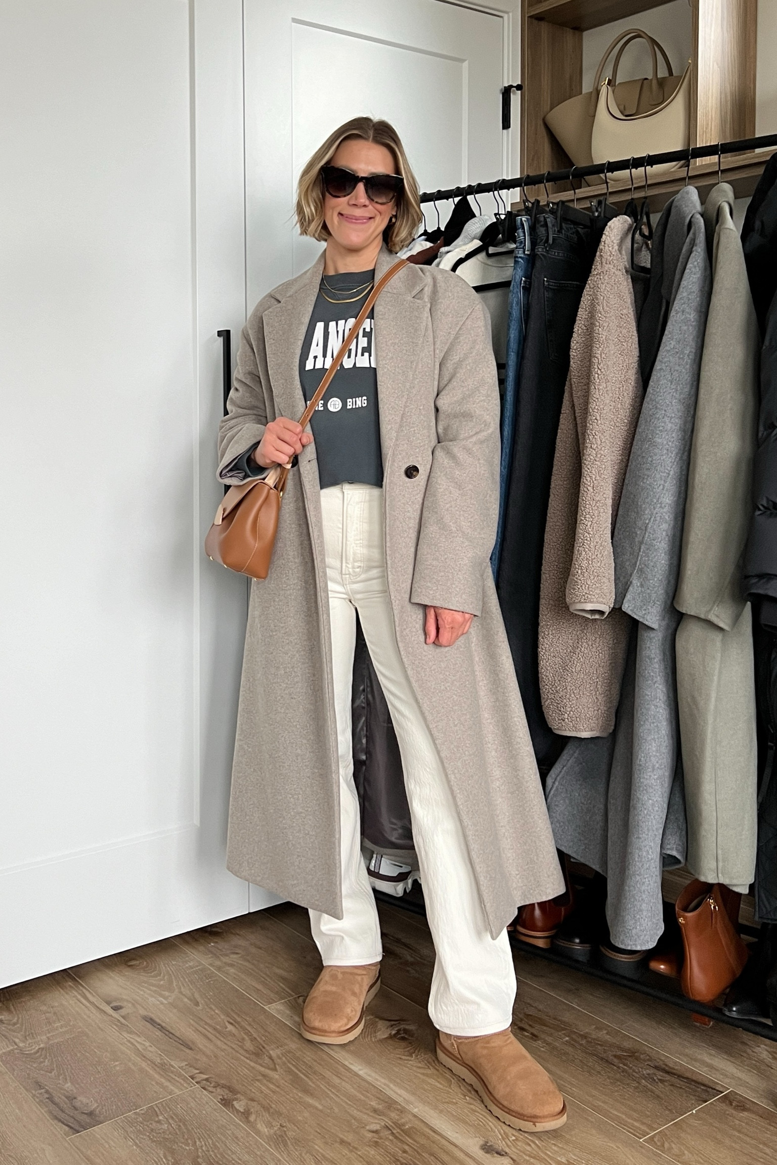 Wearing 26/regular jeans, large graphic sweatshirt, small long wool coat, boots tts 

#LTKfindsunder50 #LTKstyletip #LTKfindsunder100