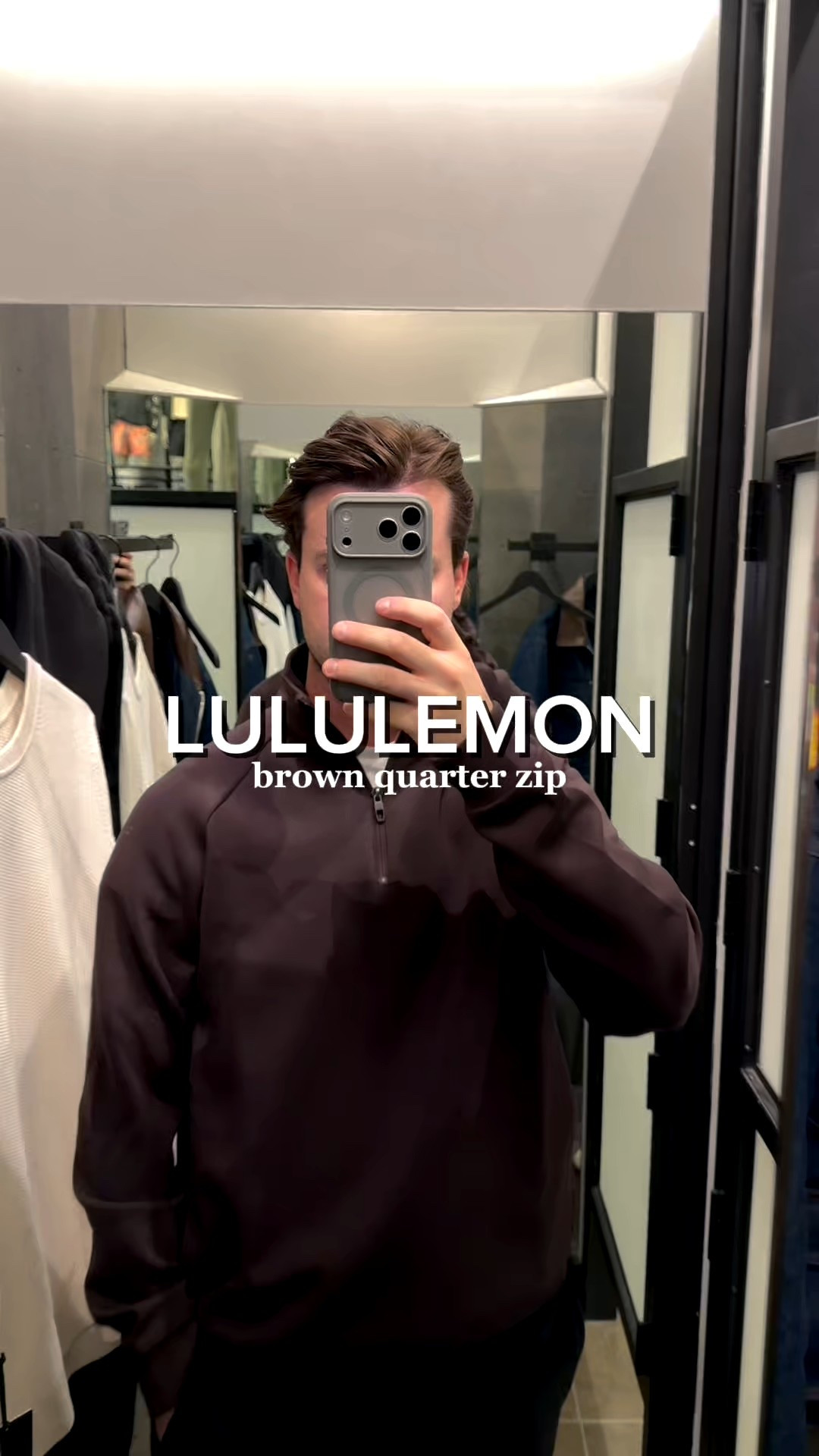 Smooth pacer brown quarterzip. Provides structure but still is soft, comfortable, with some stretch. Highly recommend for everyday wear and makes a perfect gift. Fits true to size 

#LTKActive #LTKMens #LTKGiftGuide