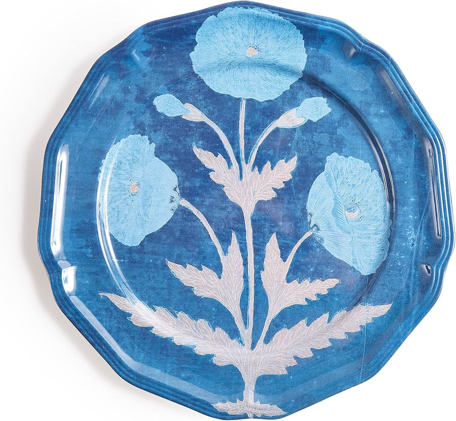 POPPY BLUE SIDE PLATES SET OF 4 | Amazon (US)