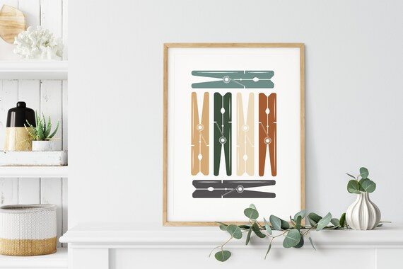 Laundry Room Decor Printable Laundry Clothes Pinscloth | Etsy | Etsy (US)