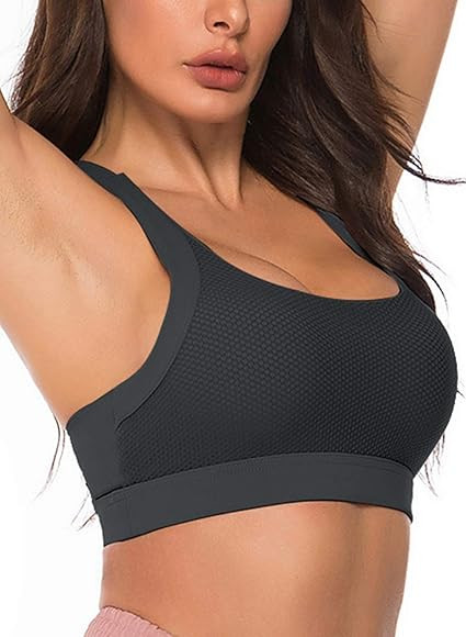 Sports Bras for Women,High Impact Racerback Top Gym Fitness Excercise Workout Activewear Yoga Run... | Amazon (US)