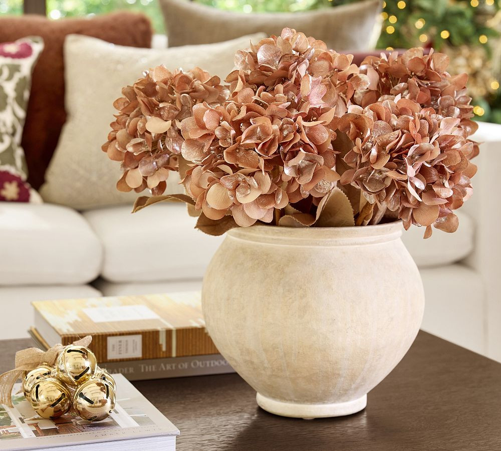 Faux Gold Hydrangea Bundle | Pottery Barn (US)