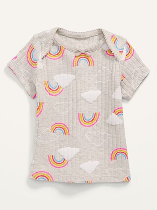 Short-Sleeve Printed Rib-Knit Top for Baby | Old Navy (US)