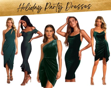 Holiday party dresses // green dress // event dress // special occasion dress // party dress // 

#LTKHoliday #LTKwedding #LTKstyletip