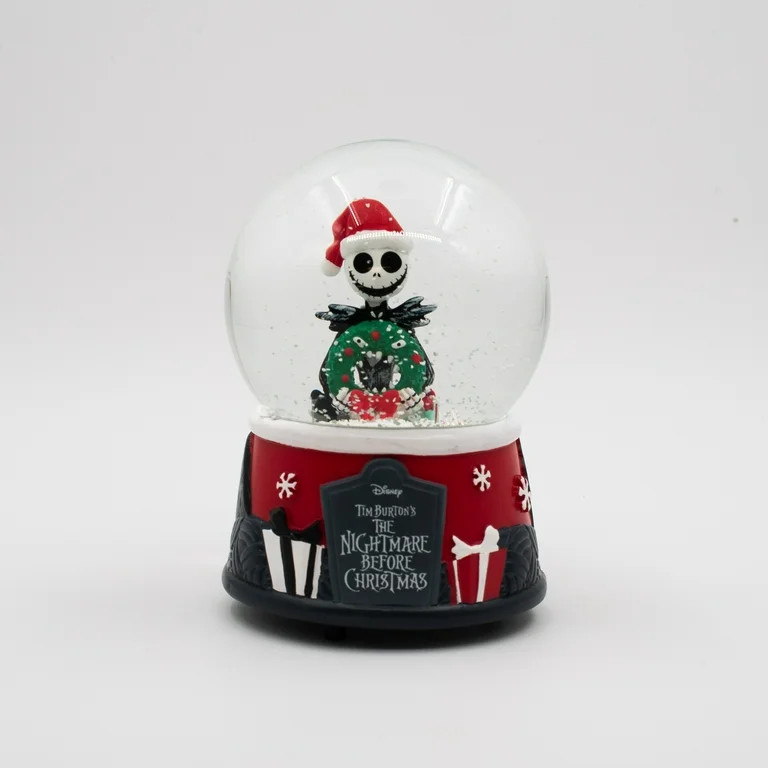 The Nightmare before Christmas 100mm Black and Red 1.9 lb Snow Globe by Ruz | Walmart (US)
