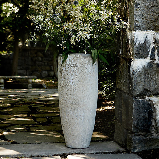 Barnacle Tall Modern Pot, 16" | Terrain