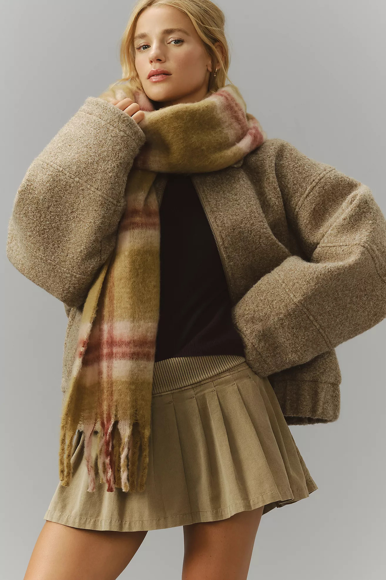 By Anthropologie Brushed Woven Scarf: Plaid Edition | Anthropologie (US)