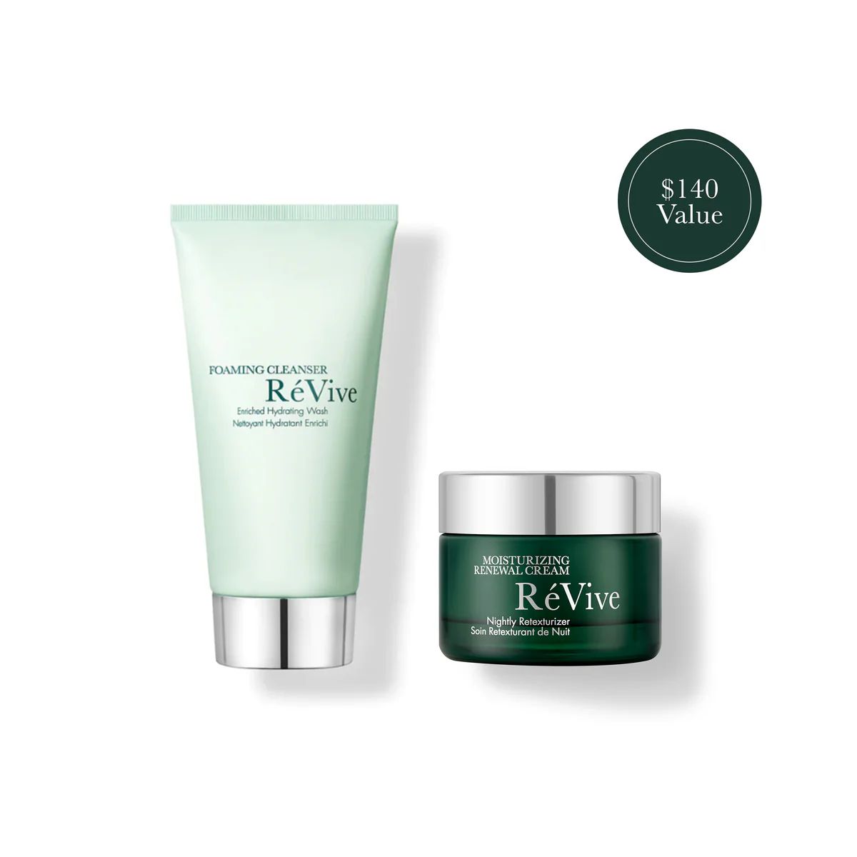 The Iconic Intro Set /Foaming Cleanser & Moisturizing Renewal Cream Travel Size | ReVive Skincare