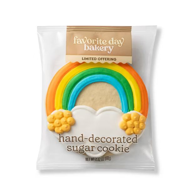 St. Patrick's Day Rainbow Sugar Cookie - 2.12oz - Favorite Day™ | Target