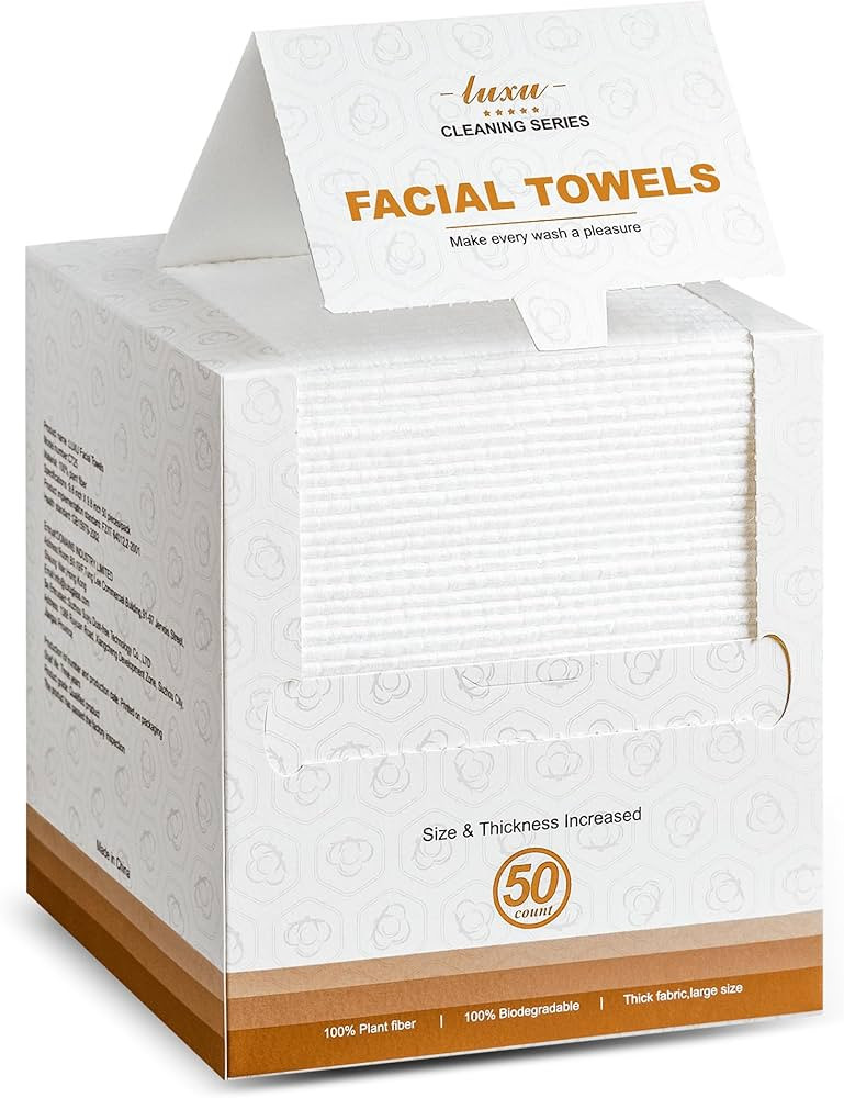 Disposable Face Towel,Biodegradable Facial Towels,Extra Thick Soft Large Clean Facial Towels Plan... | Amazon (US)
