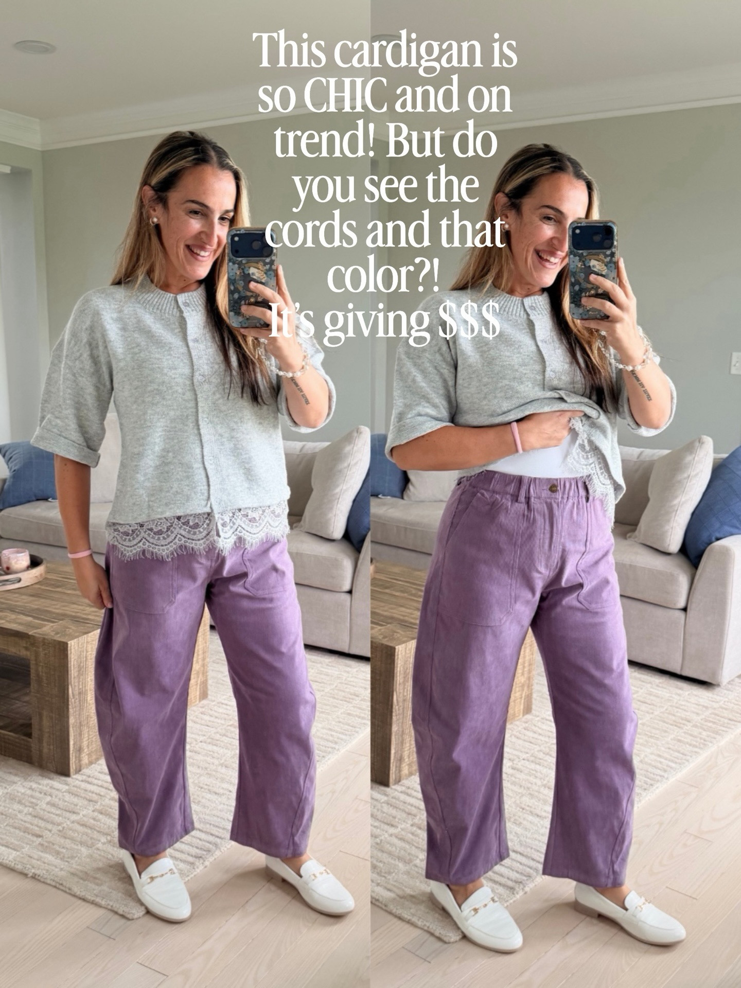 I feel like this would make a great #teacheroutfit or #businesscasual, but it so cute for just an elevated daily look. I love the #lace detail. Very much an #anthro vibe for less. #dupe Wearing a medium in all but the striped shirts size down to a small.  

 #LTKootd #LTKmomlife #LTKOver40
