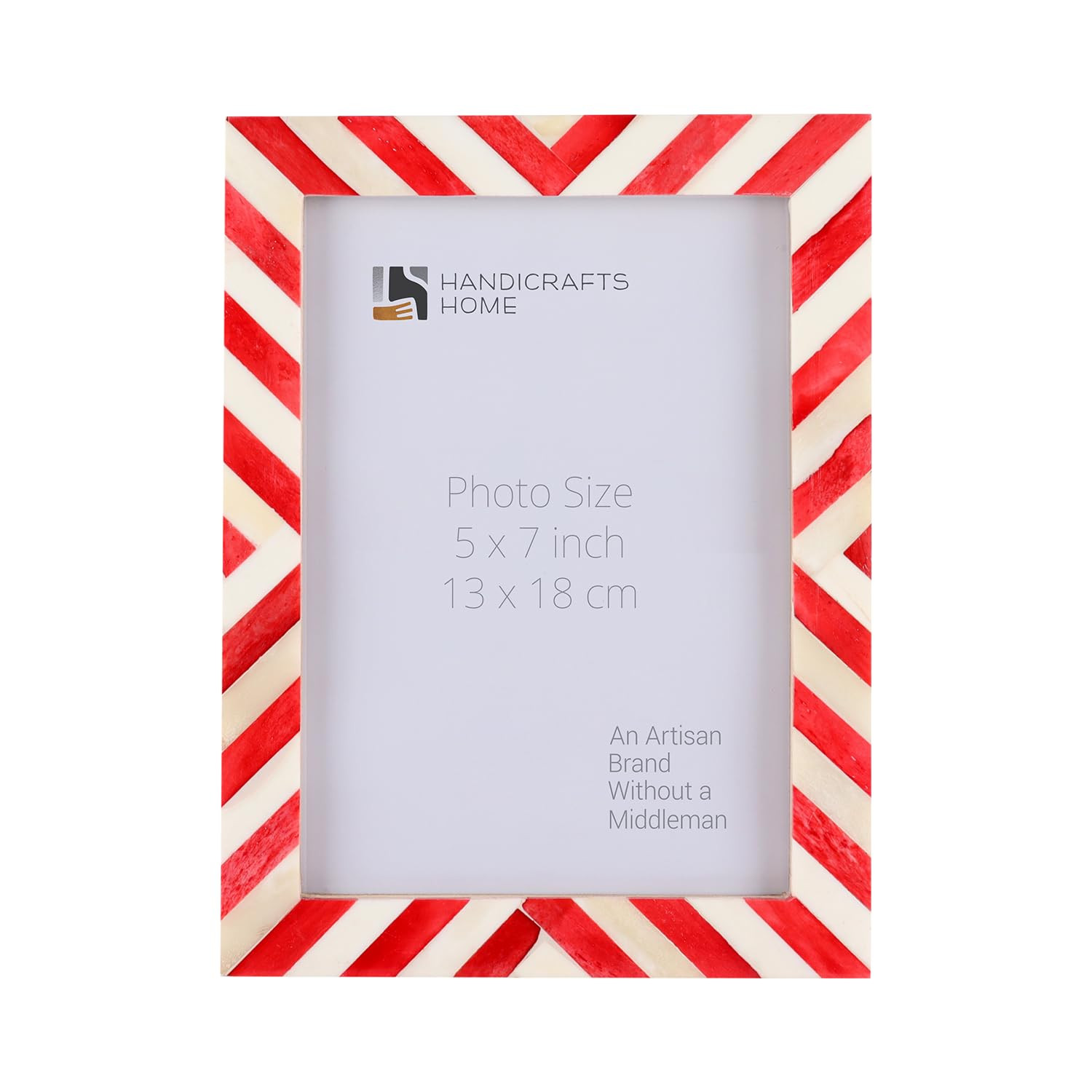 Handicrafts Home 5x7 Chevron Pattern Inspired Picture Frame - 5x7 Frames for Wall Hanging & Desk ... | Amazon (US)