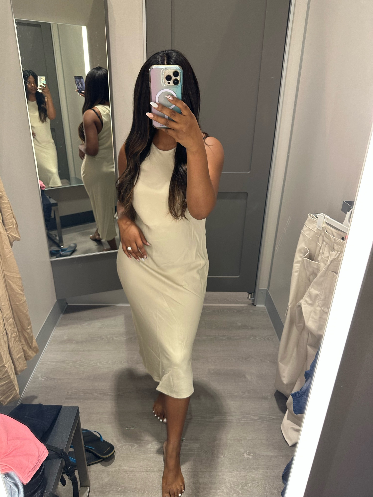 Slip dress. Neutrals from Target. 

#LTKstyletip #LTKfindsunder50 #LTKworkwear