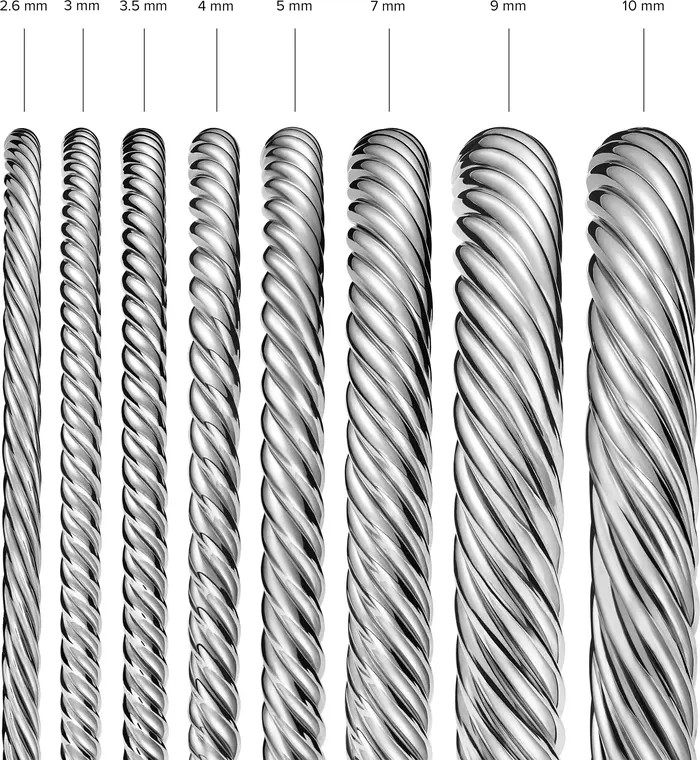 David Yurman Cable Classics Sterling Silver & 18K Yellow Gold Bracelet, 4mm | Nordstrom | Nordstrom