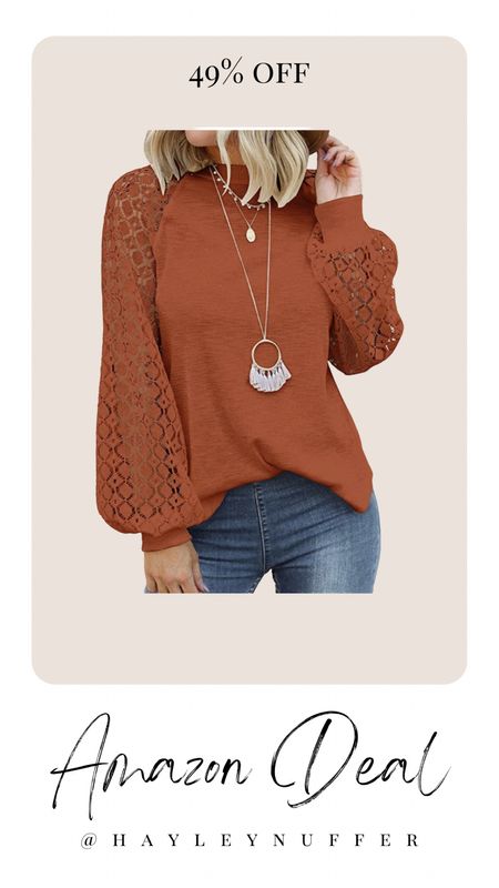 This Amazon top is 49% off today and would be so cute for a thanksgiving outfit!

#LTKHoliday #LTKSeasonal #LTKsalealert