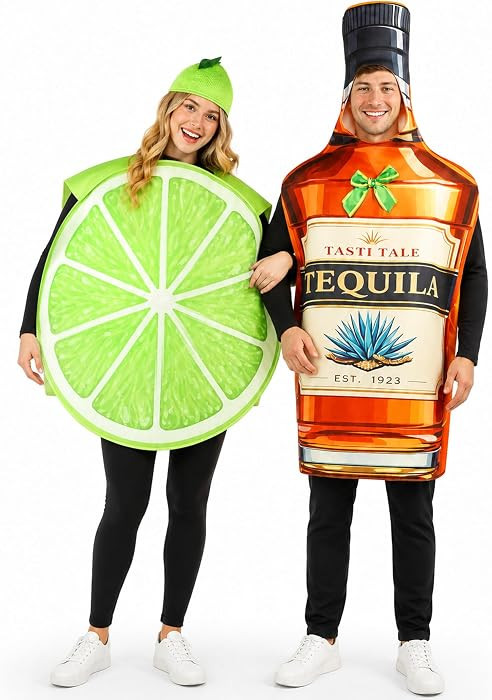 Tequila and Lime Couples Halloween Costumes 3PCS Funny Adult Set | Amazon (US)