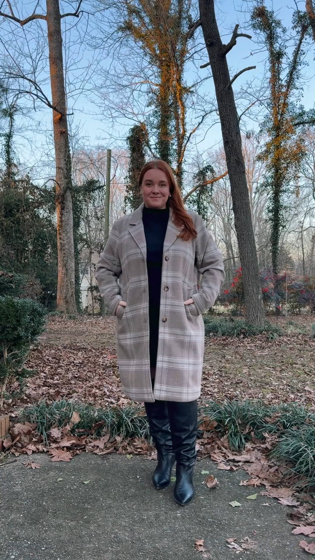 Midsize/plus size workwear outfit idea that can easily go from desk to dinner! Wearing wide calf boots from Vince Camuto, able dress and Abercrombie coat  

#LTKWorkwear #LTKMidsize #LTKShoeCrush