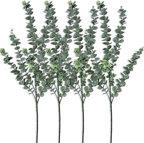 Beebel 34" Tall Artificial Eucalyptus Plants Branches Faux Flowers Fake Leaves Artificial Greenery S | Amazon (US)