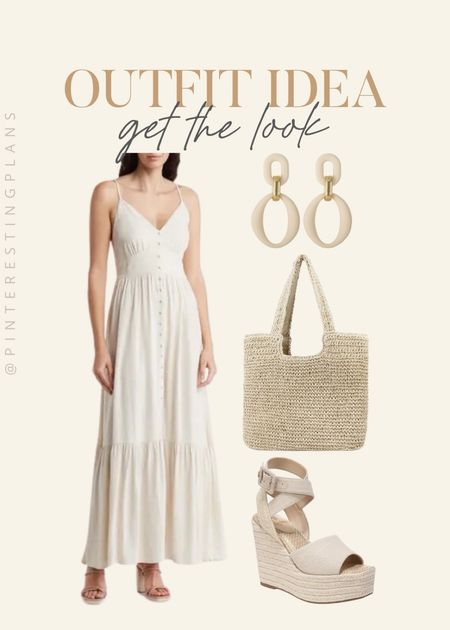 Outfit idea get the look 🙌🏻🙌🏻

Sun dress, woven bag, espadrille, summer style 

#LTKstyletip #LTKtravel #LTKshoecrush