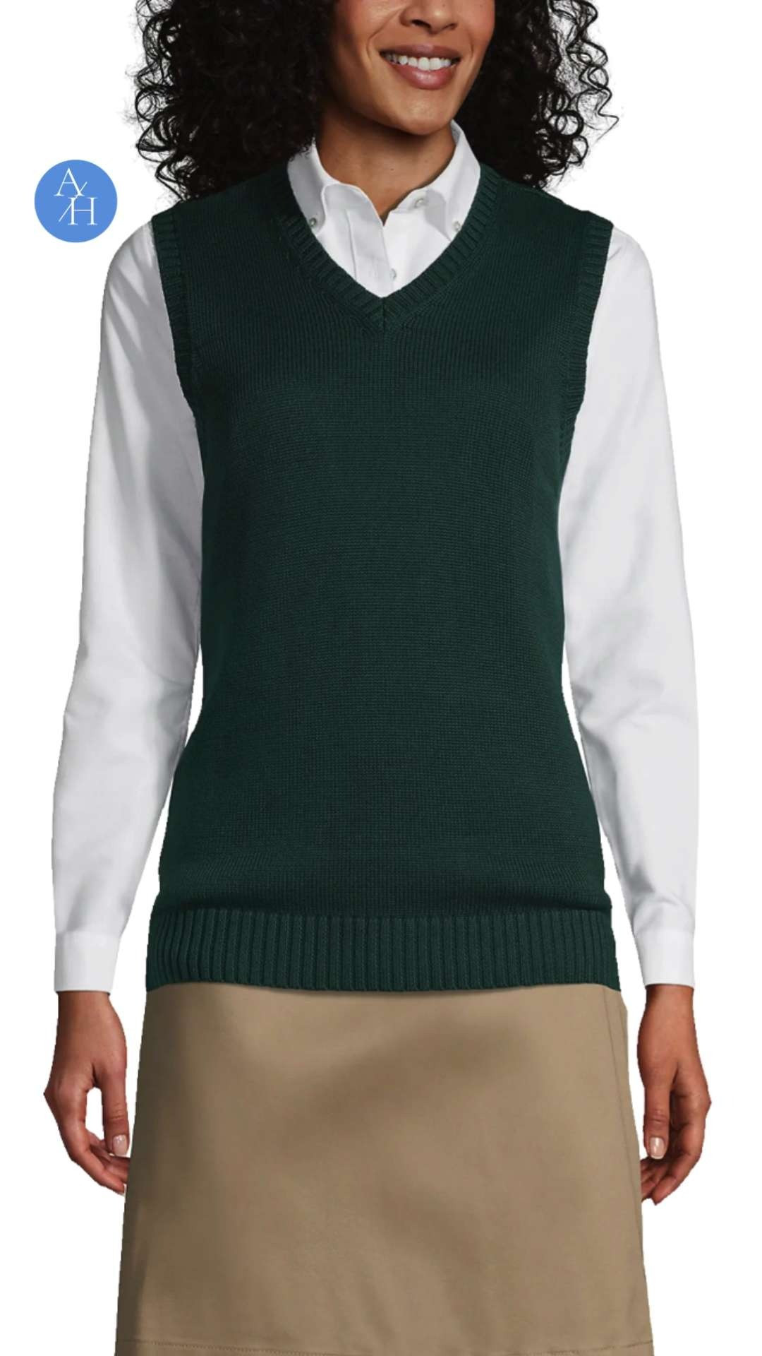 Not surprised this is one of their best-selling sweater vests. The cotton modal fabric stays soft and doesn’t pill, which makes it such an easy layering piece I keep reaching for. 

 #LTKootd #LTKOver40