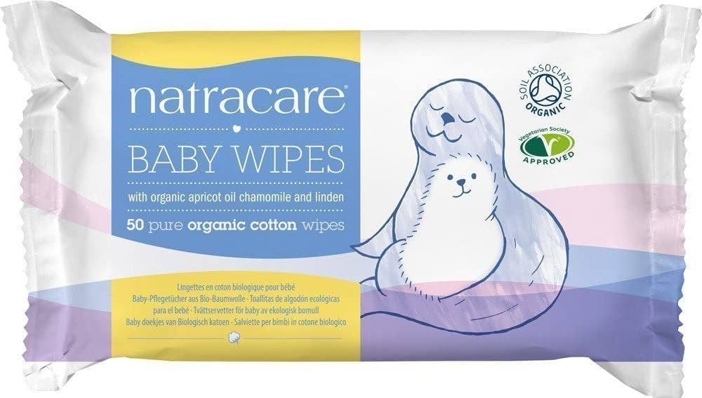 Natracare Organic Cotton Baby Wipes, 50 Count (Pack of 4) | Amazon (US)