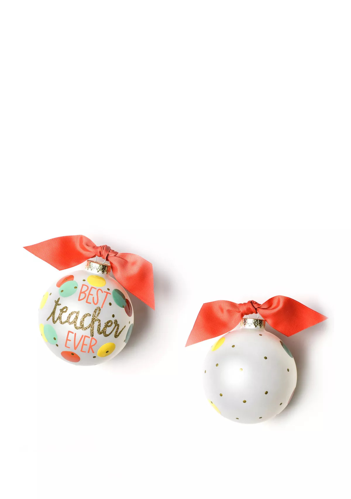 Best Teacher Ever Glass Ornament | Belk