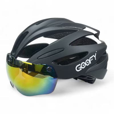 GOOFY Road Racer Bike Helmet, CPSC/CPC Bicycle Helmet for Adult Men Women with Detachable Magnetic Goggles, Medium, Black | Target