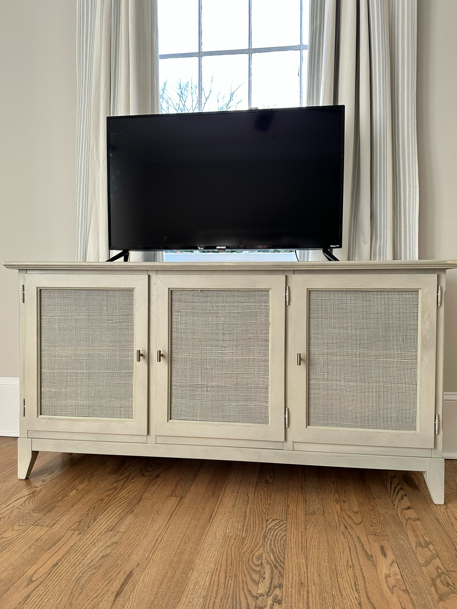 Rattan entertainment console!!! #homedecor 

#LTKhome