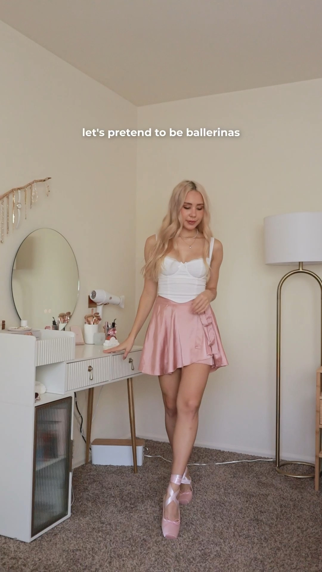 The cutest ballet core ballerina inspired outfit! Perfect for spring or summer. Super affordable too! 

#LTKVideo #LTKFindsUnder50 #LTKSeasonal