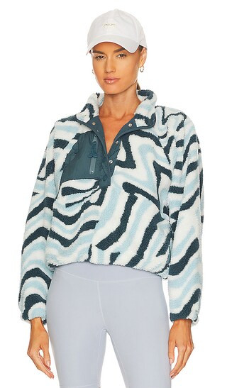 X FP Movement Rocky Ridge Pullover in Blue Wave Combo | Revolve Clothing (Global)