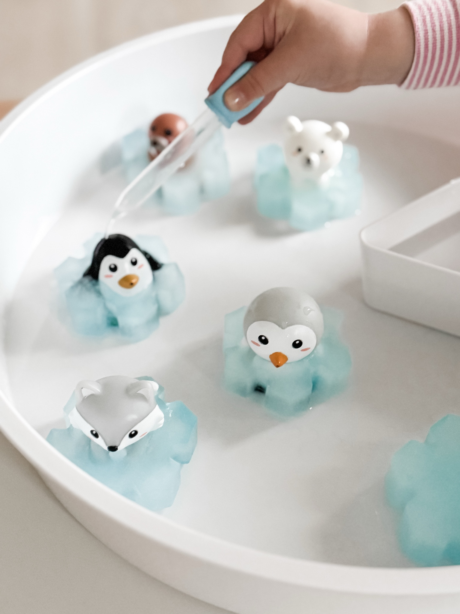 Arctic Play Tray activity for our #LTKPreschooler — this exact bath toy play set was a Target Dollar Spot find in Jan 2024, but I’ve linked a few similar options. 

#LTKKids