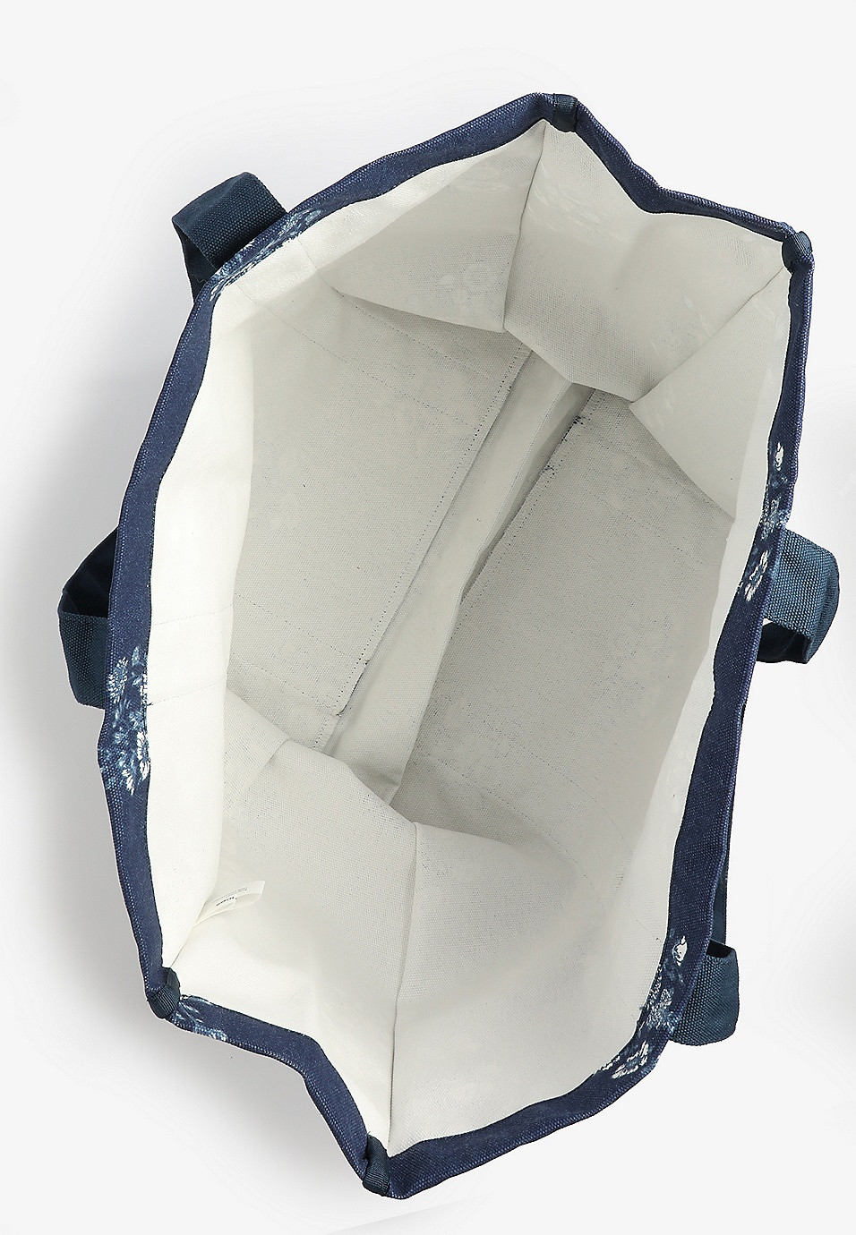 Navy Floral Canvas Carryall Tote Bag | Maurices