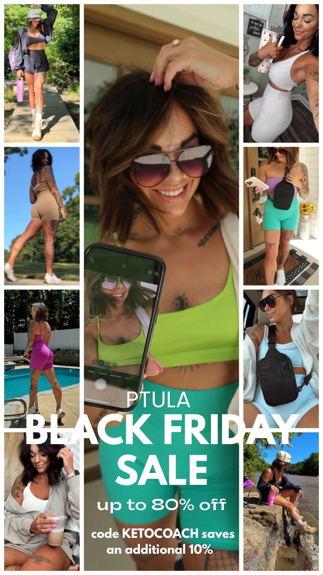  PTULA Black Friday sale!! Up to 80% off started today! My code KETOCOACH saves an additional 10% 🙌🏻

#LTKActive #LTKSaleAlert #LTKPetite
