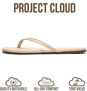 Project Cloud Flip Flops for Women Footwear- Lightweight and Memory Foam Insole Sandals for Women... | Amazon (US)