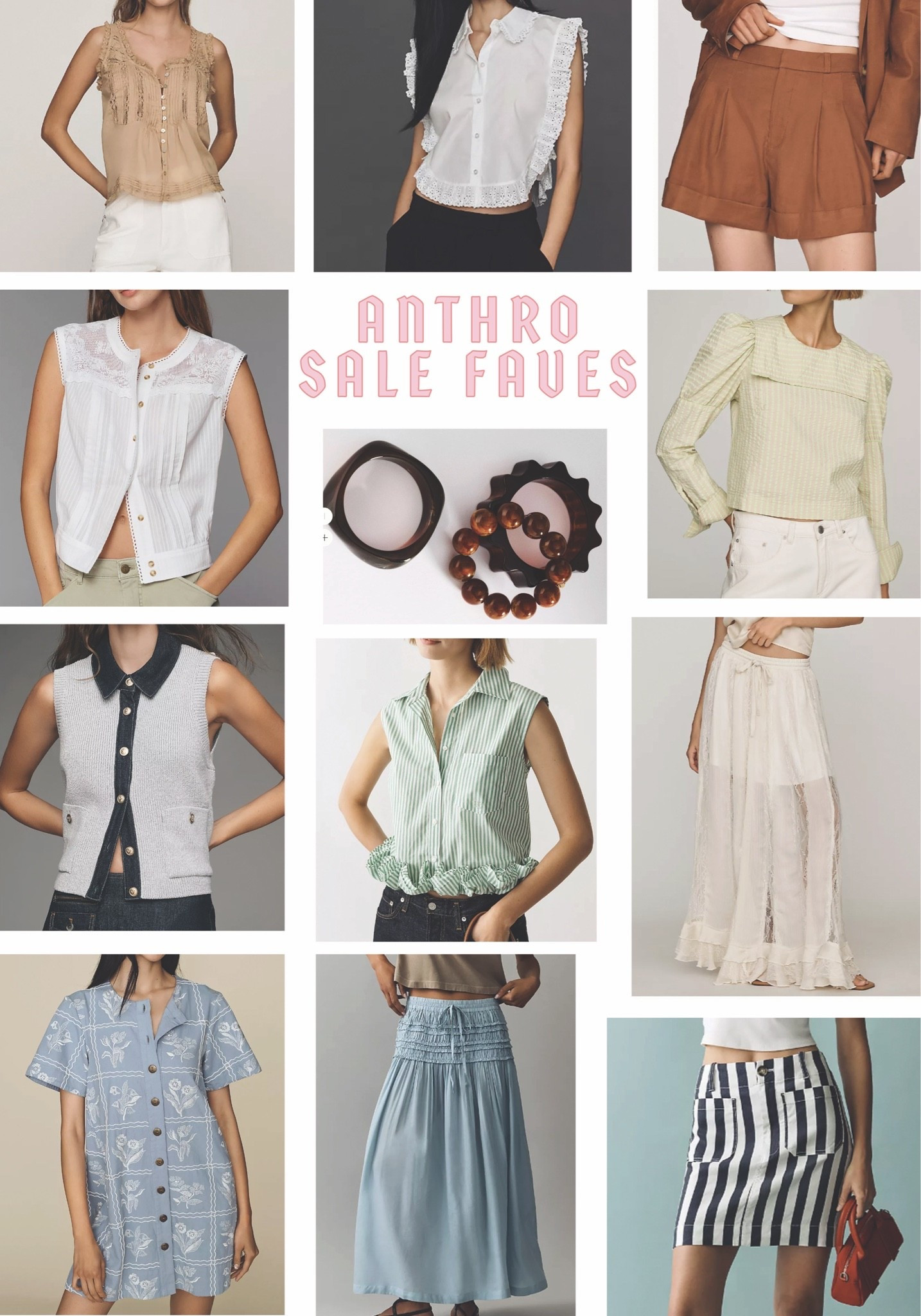 Faves from the Anthropologie sale! I snagged everything on the top row, and those bracelets! The Avery shorts are my favorite - they will be so cute with tall boots!!!

#LTKmomlife #LTKSeasonal #LTKSaleAlert