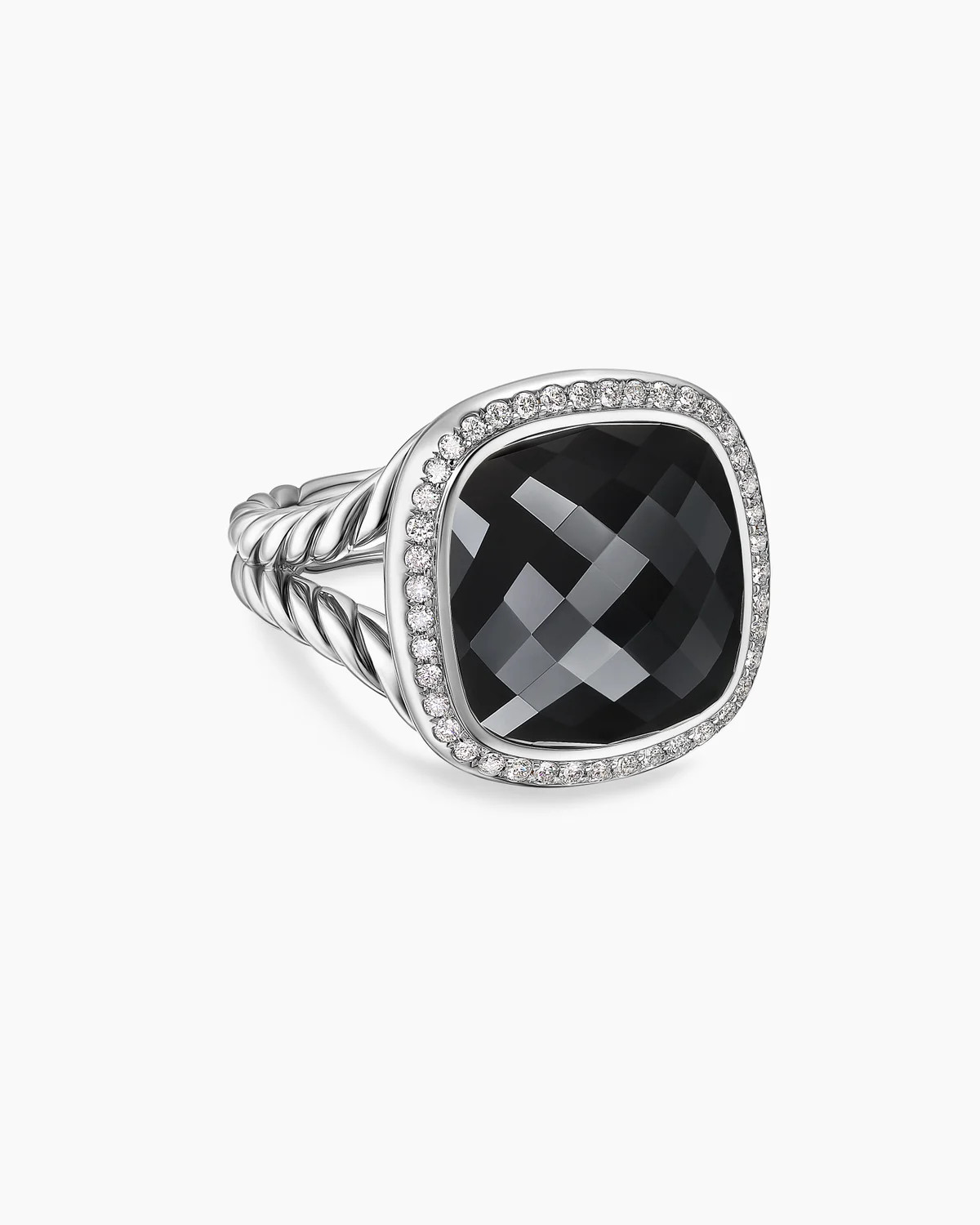 David Yurman Canada | Albion Ring in Sterling Silver with Diamonds, 15mm | David Yurman