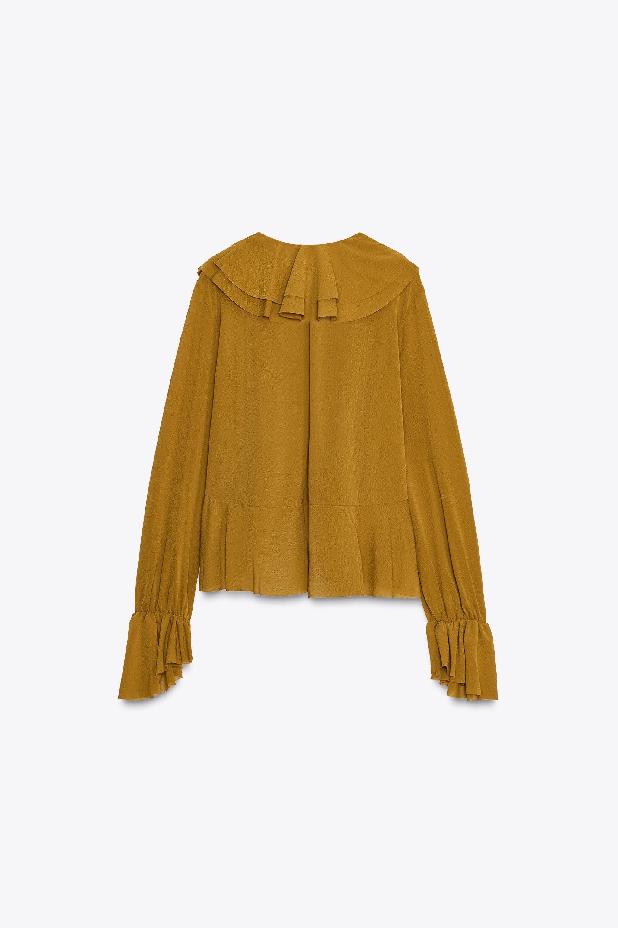 FLOWY RUFFLED BLOUSE | Zara US