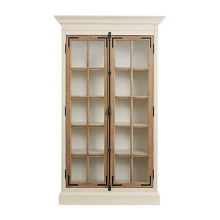Salerno Glass Door Cabinet with French Casement Doors & Adjustable Shelves | Ballard Designs, Inc.