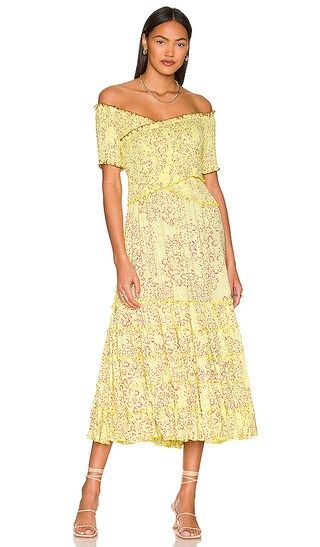 Soledad Maxi Dress in Yellow Biot | Revolve Clothing (Global)