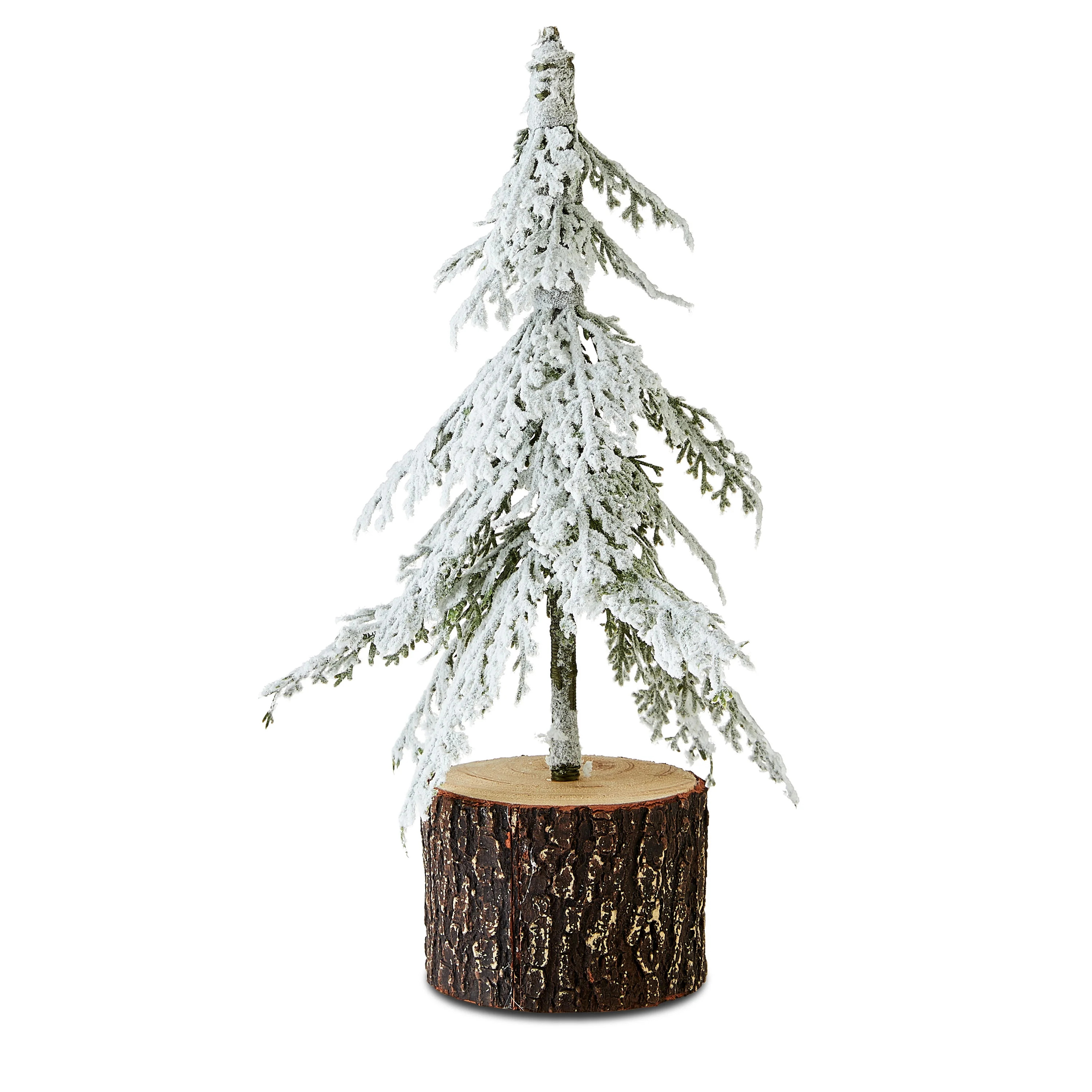 My Texas House Flocked Downswept Pine Tree Decoration, Green 13 in - Walmart.com | Walmart (US)