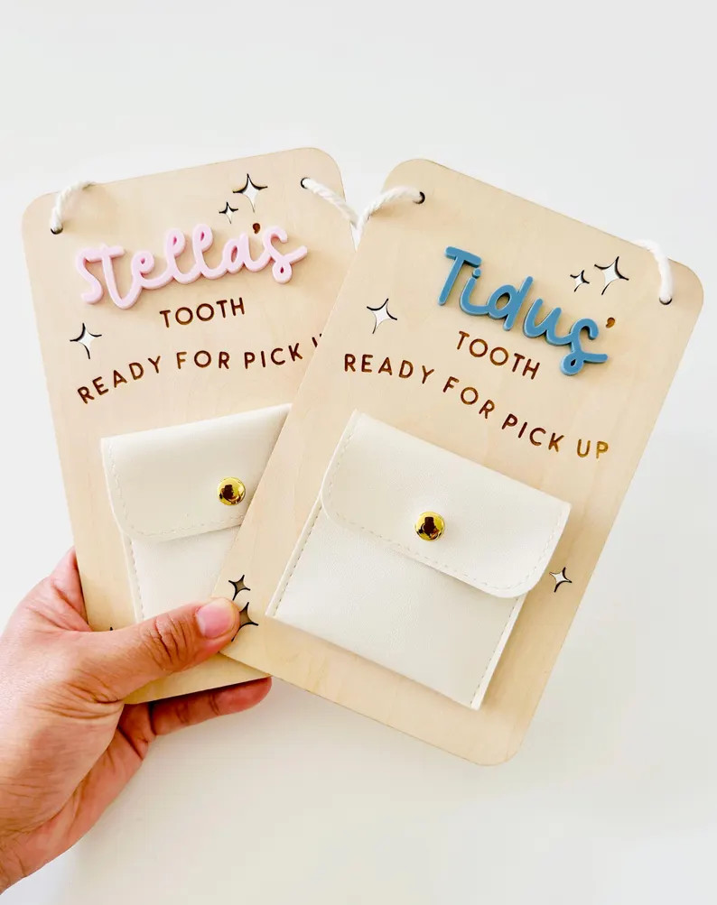 Personalized Tooth Fairy Door Hanger | Kids Room Tooth Holder - Etsy | Etsy (Global)