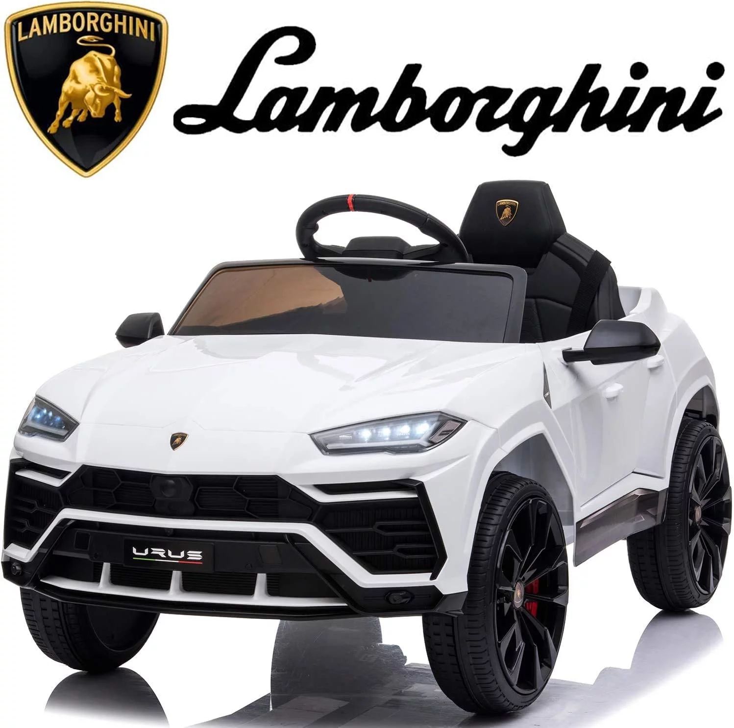 Lamborghini 12 V Powered Ride on Cars, Remote Control, Battery Powered, White | Walmart (US)