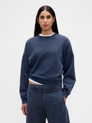 VintageSoft Wedge Crewneck Sweatshirt | Gap (CA)