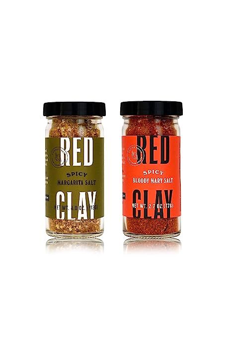 Red Clay Drink Salt Duo Gift Box, Spicy Margarita Salt and Spicy Bloody Mary Salt for Cocktails a... | Amazon (US)