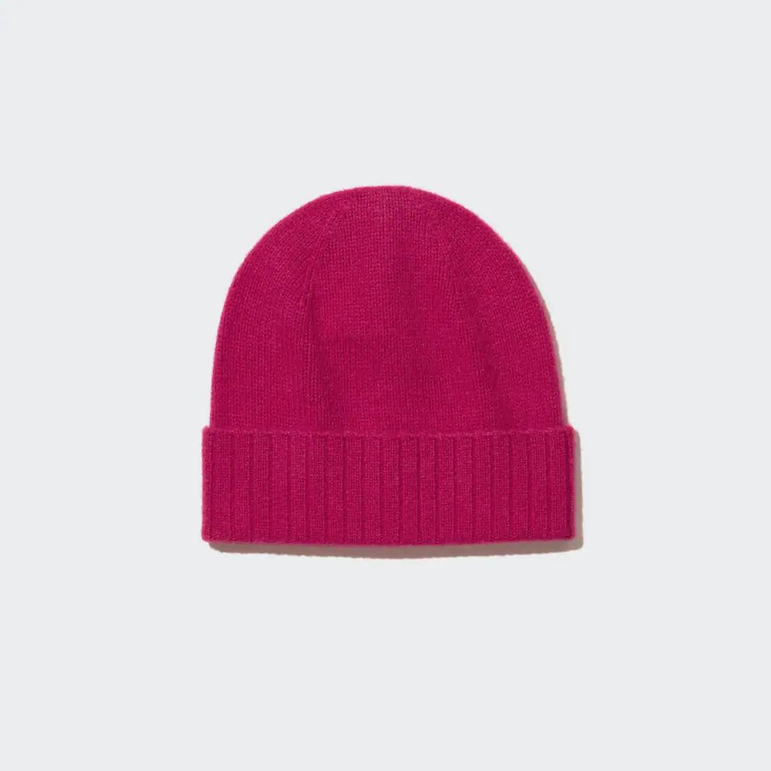100% Cashmere Knitted Beanie Hat | Uniqlo SE