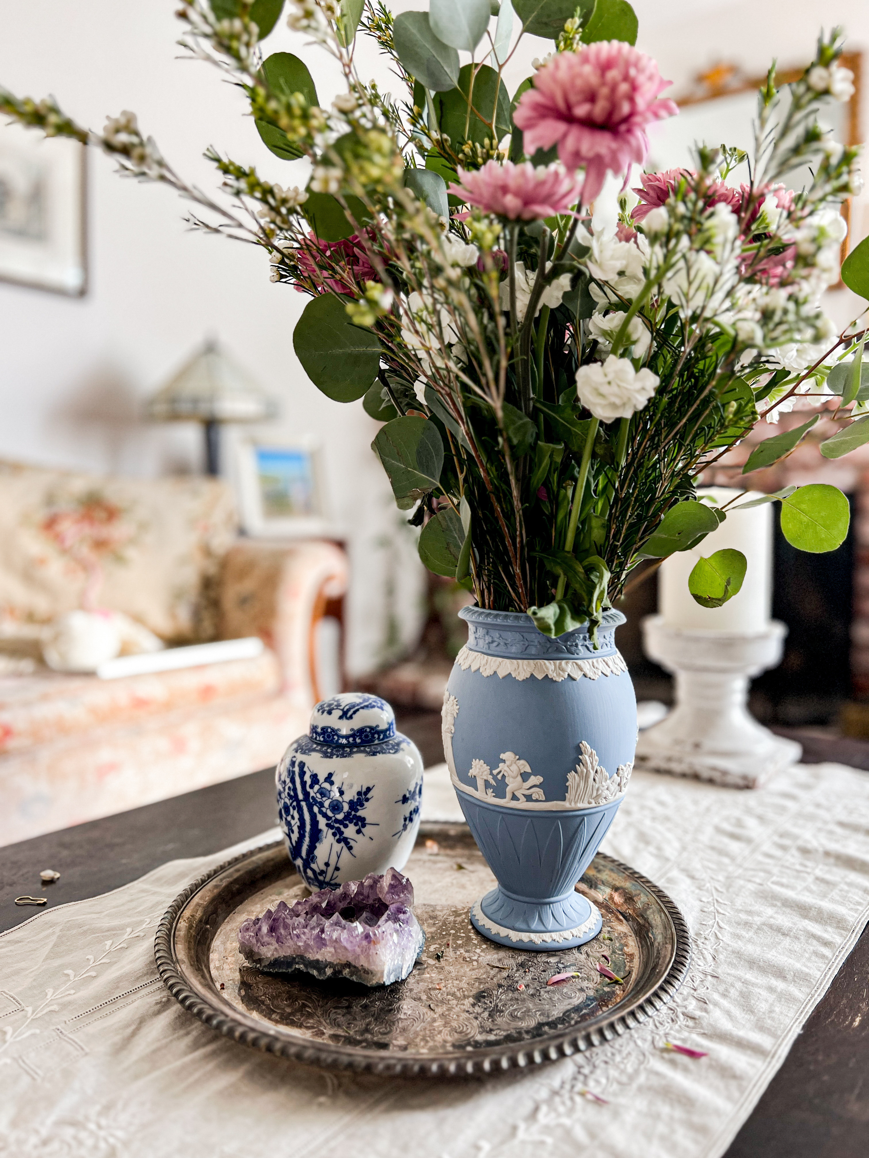 I scored this Wedgwood jasperware vase for a ridiculous deal at a flea market, and it has been one of my favorites ever since. If you can’t get to a flea market near you, though, I’ve rounded up some identical and very similar versions just for you.

#LTKHome #LTKFindsUnder100
